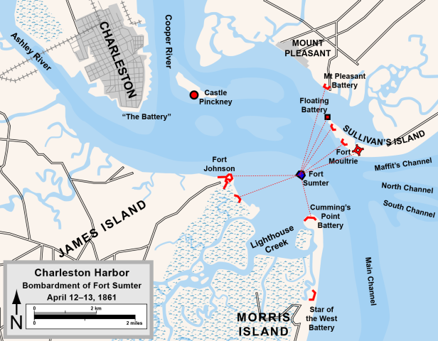 Charleston Harbor Map