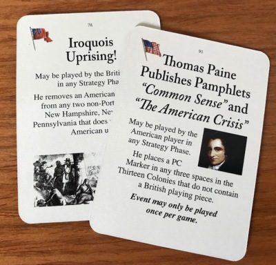 Washington's War Event Cards